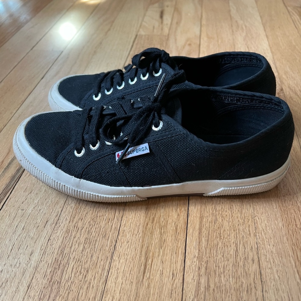 Superga black sneakers